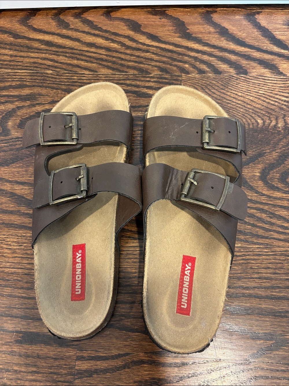UNIONBAY Brown Melissa Slide Sandals
